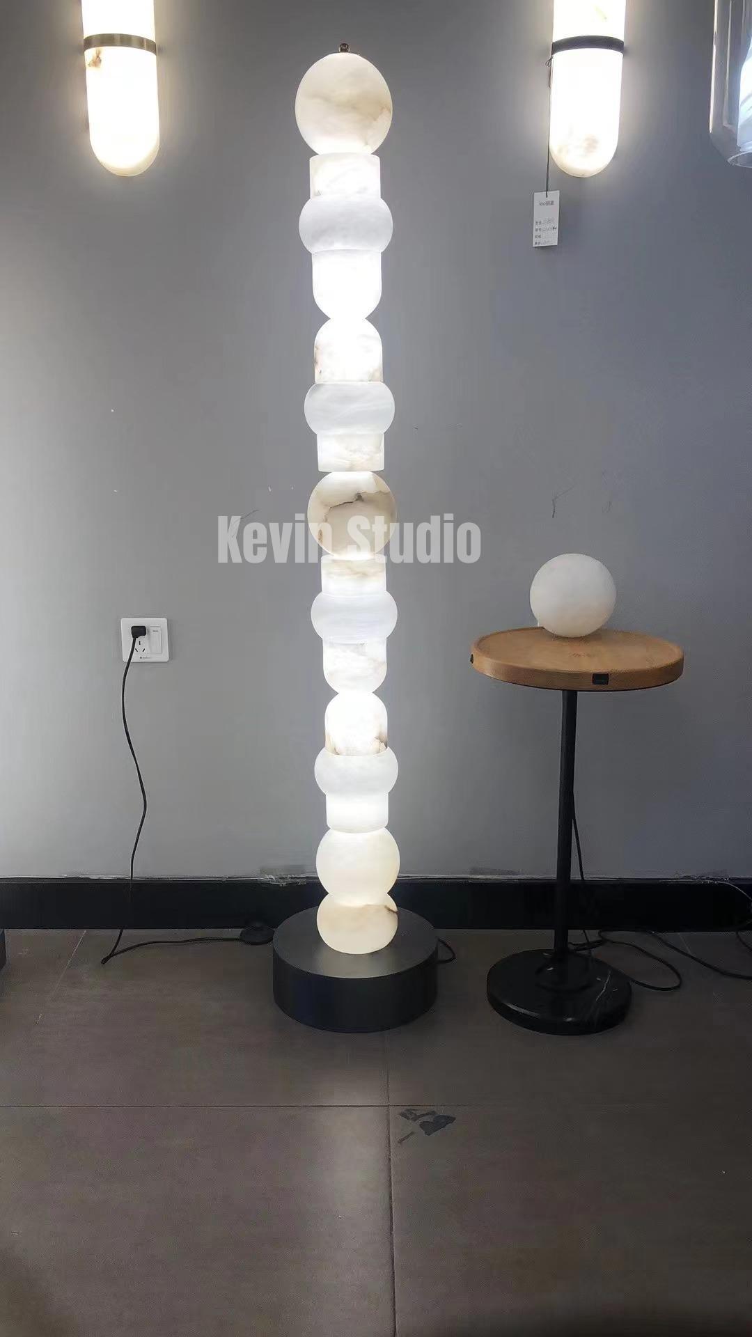 Spain Alabaster Floor Lamp, Bedroom and Living Room Standing Lamp Floor standing lamps Riviko