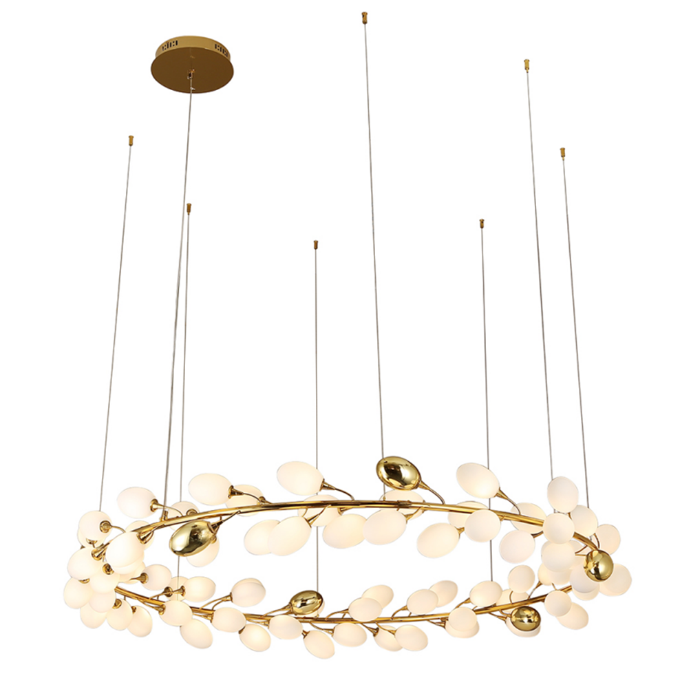 Riviko Verdant Orb Modern Branch Chandelier - Background Shot