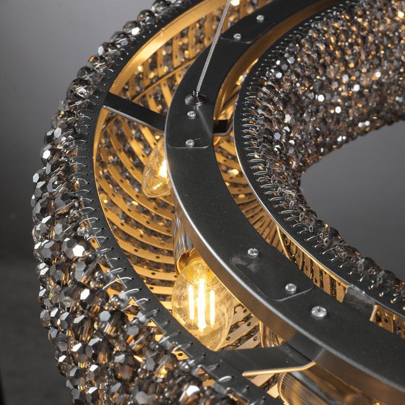 Haze Crystal Round LED Chandelier