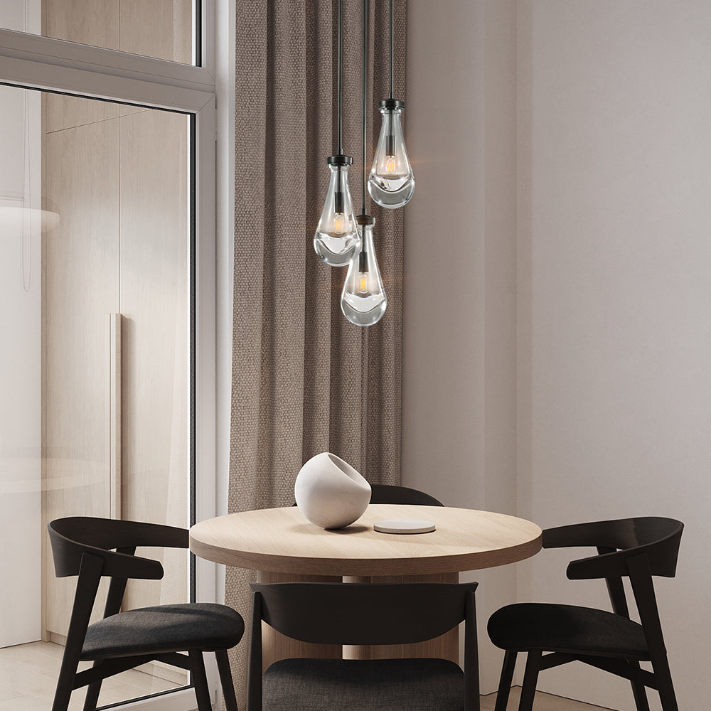 Raine 3-Light Rod Round Chandelier