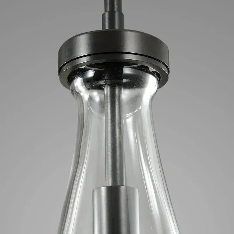 Soltaire Raindrop Round Chandelier 5 Lights 14"D