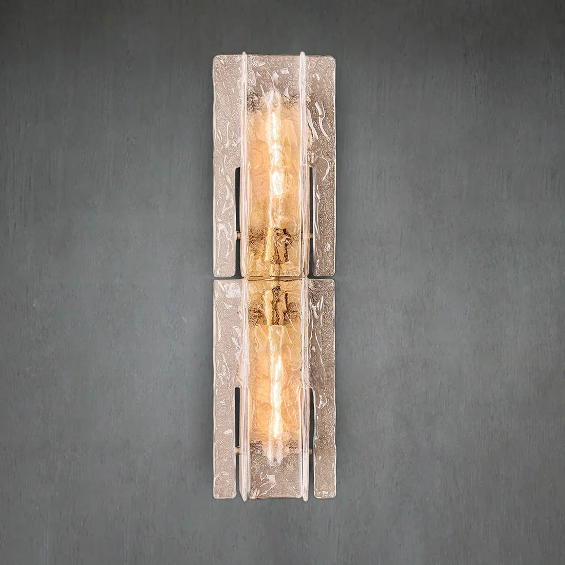 Loxel Smoke Glass Sconce 30"