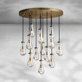 Soltaire Raindrop Round Chandelier 36"