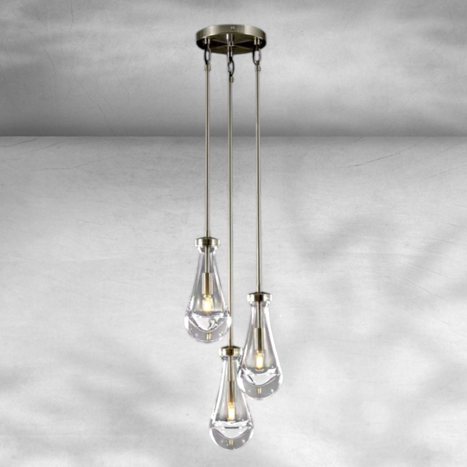 Raine 3-Light Rod Round Chandelier