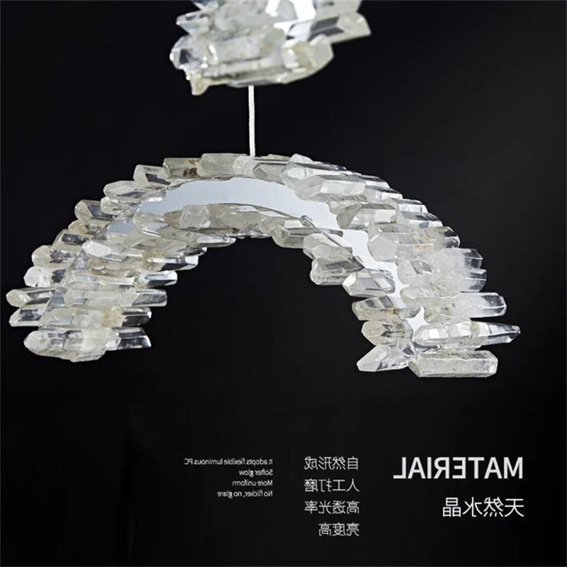 Riviko Radiant Cascade Rock Crystal Chandelier - Background Shot