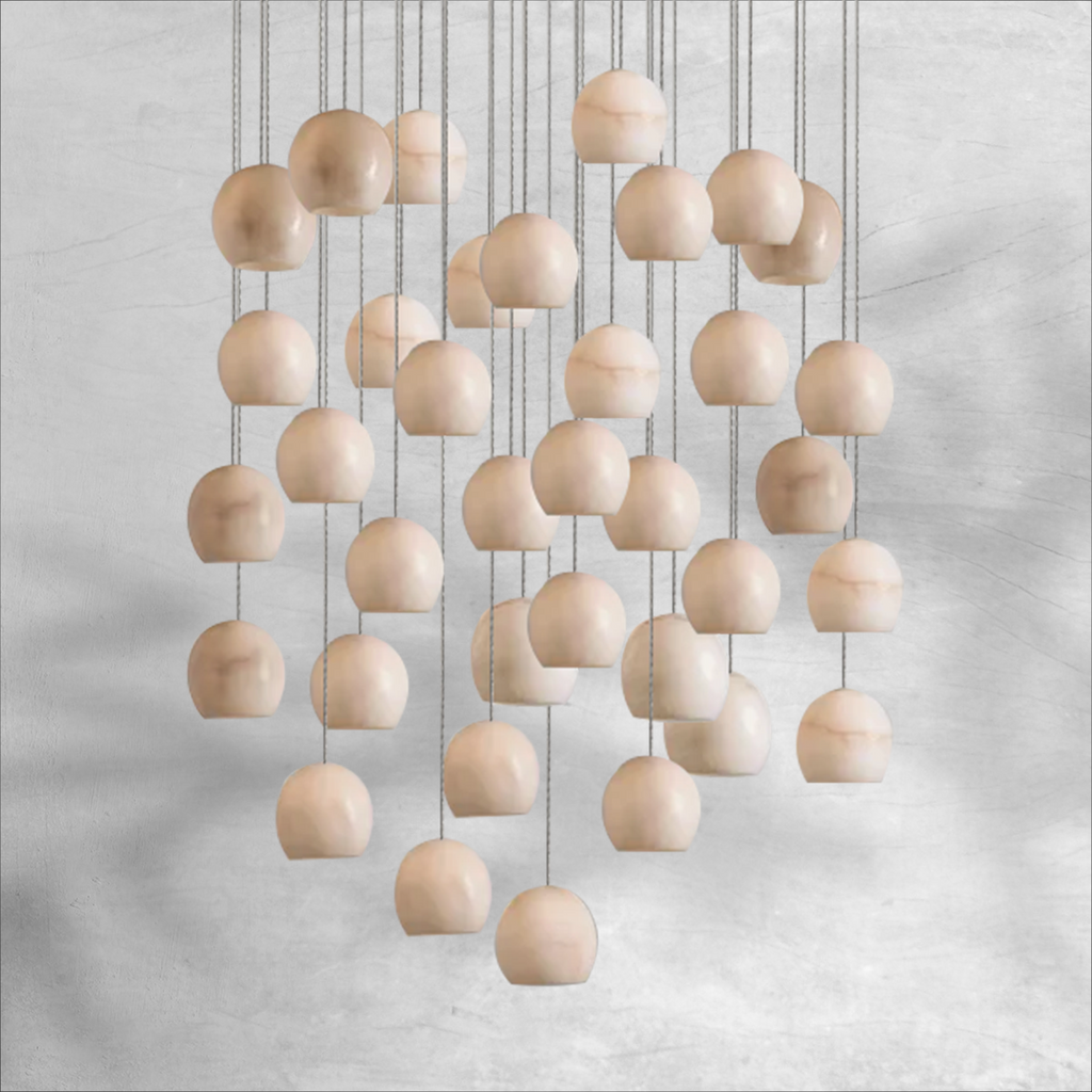 Maeva Round Chandelier 3/7/15/36 Light