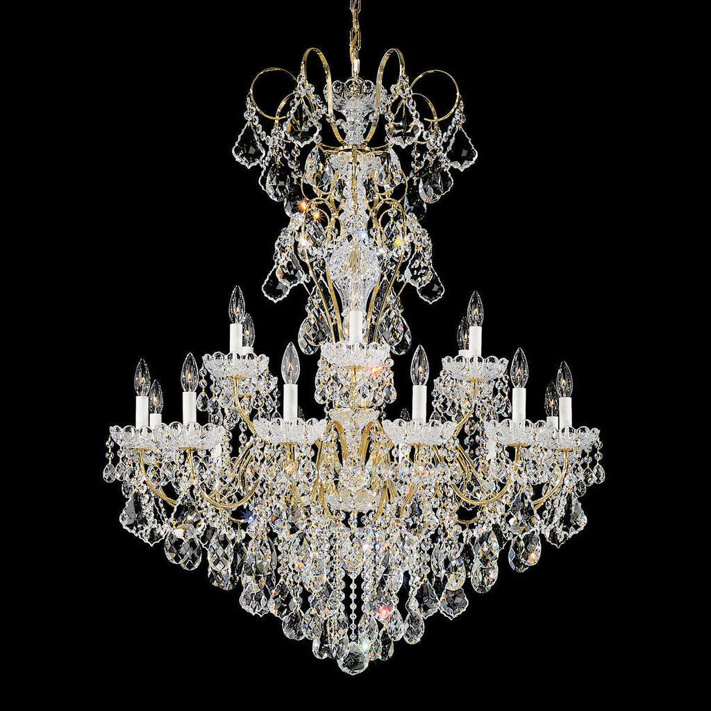 Riviko Grand Fleur-de-Lys Chandelier 36" - Background Shot