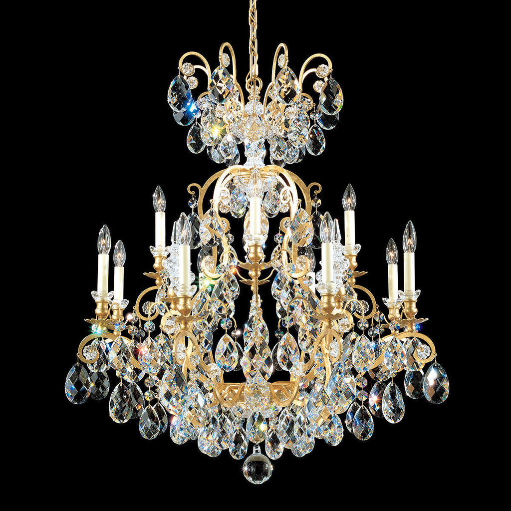 Riviko Regal Grandeur 12-Light Chandelier 32" - Background Shot