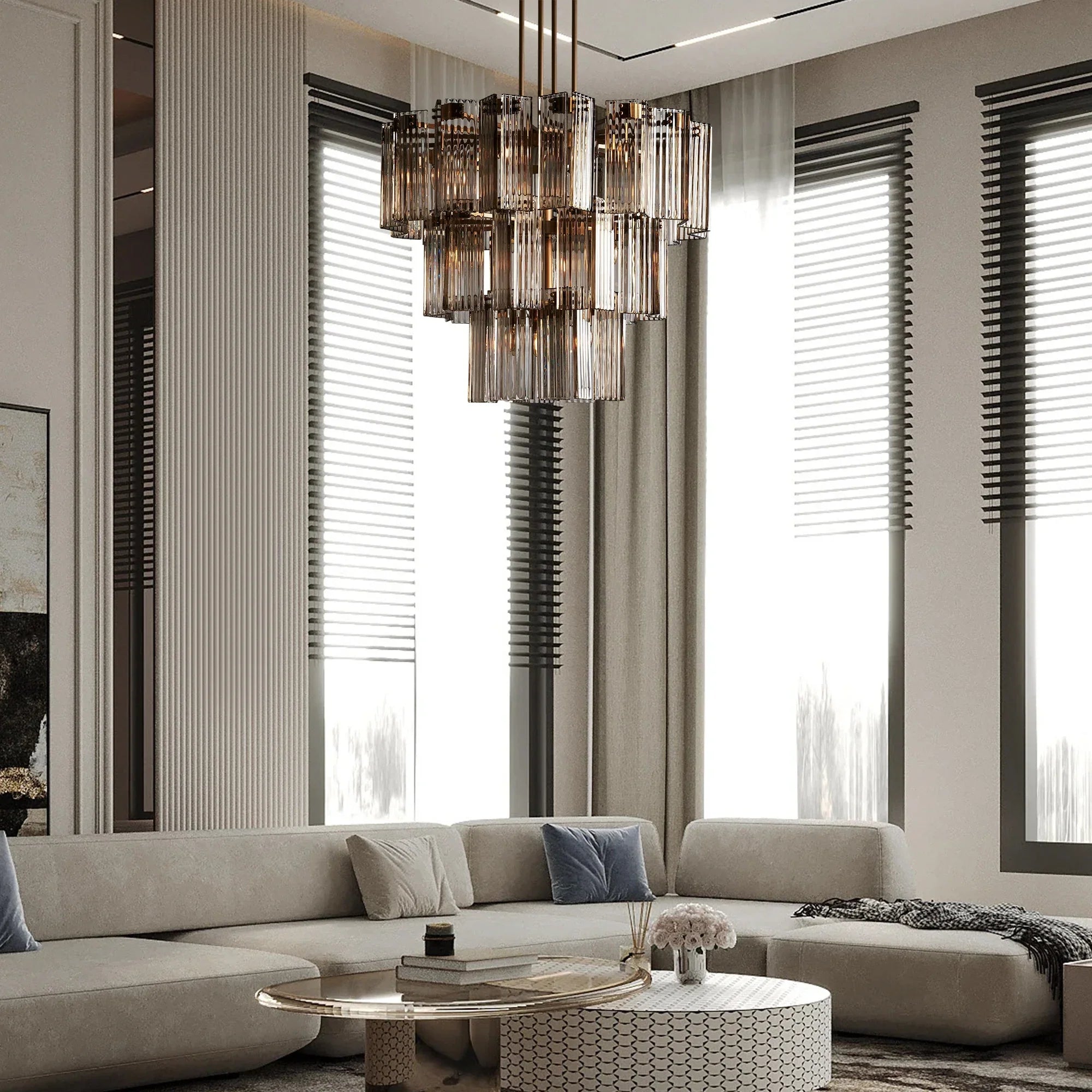 Delsie Round Chandelier 38''48''60''