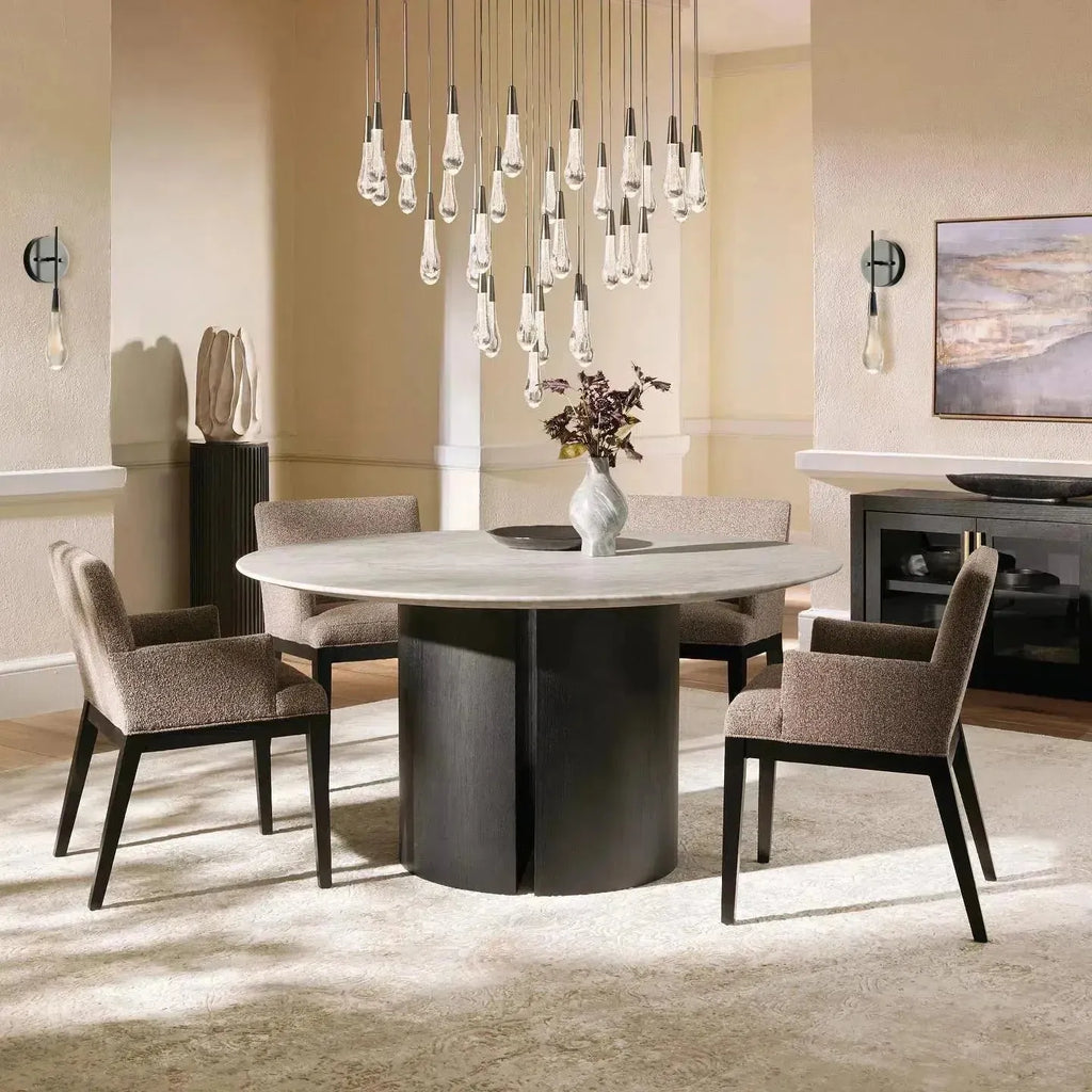 Raindrop Soltaire Linear Chandelier