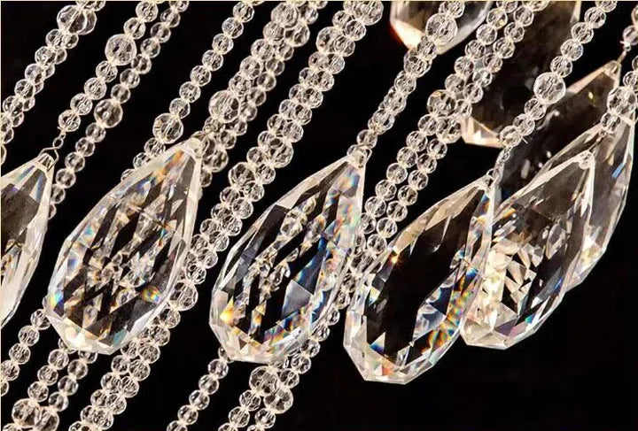 Riviko Grand Cascade Spiral Crystal Chandelier - Background Shot