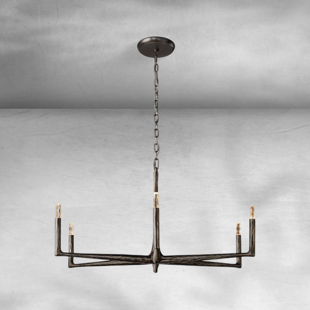 Thalen Forged Round Chandelier