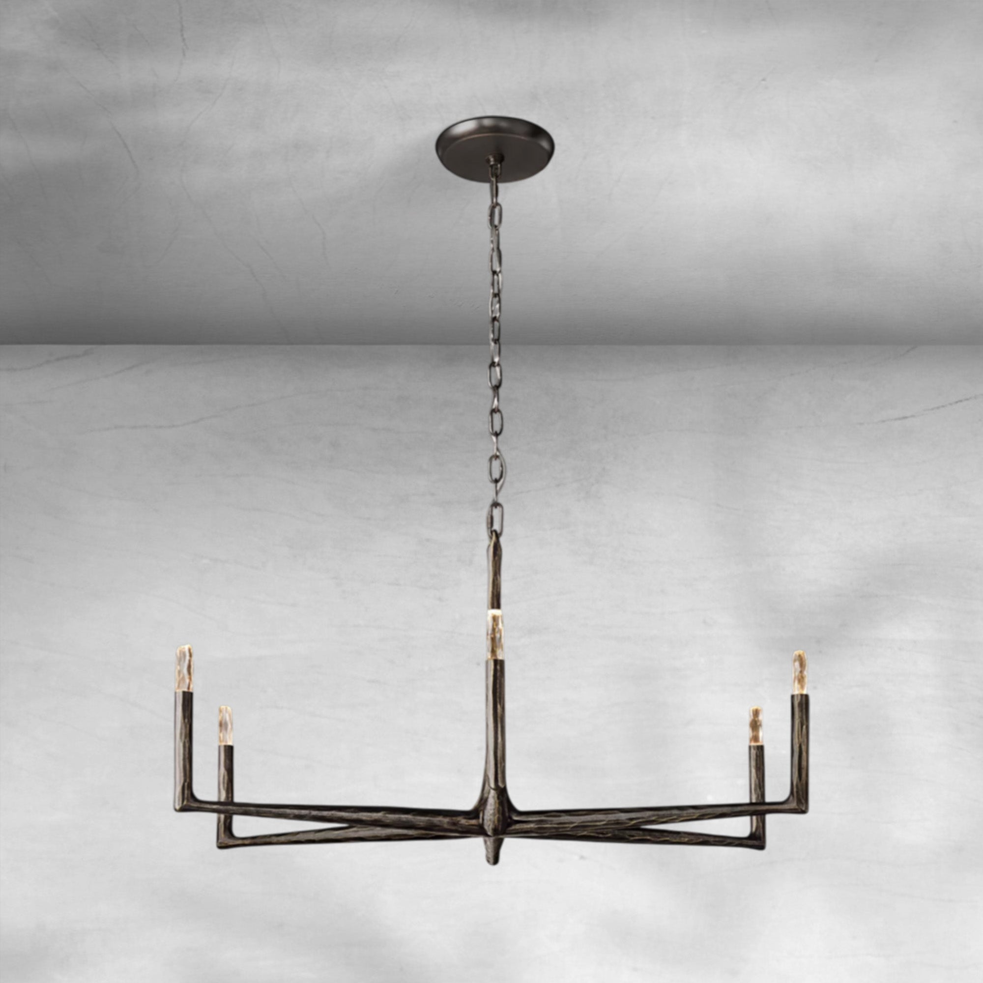 Thalen Forged Round Chandelier
