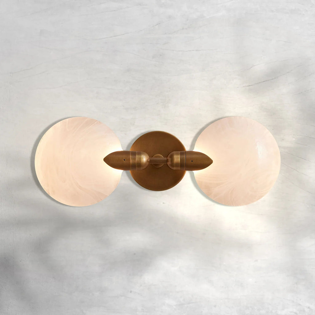 Riviko Petal Bloom Double Sconce - Background Shot