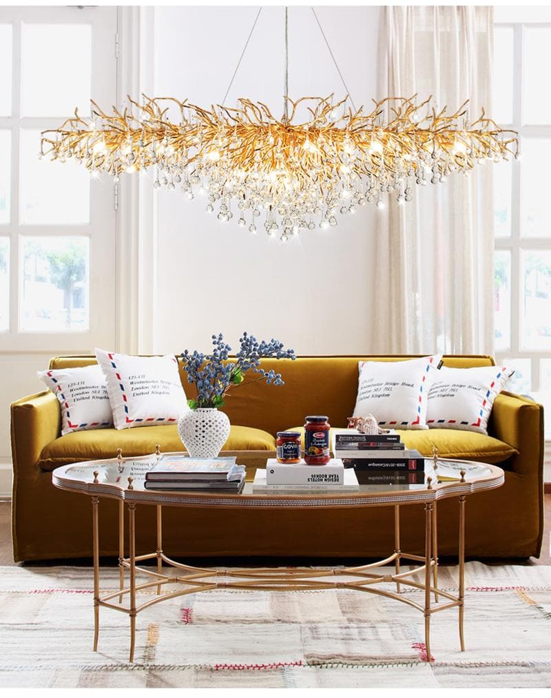 LG Teardrop Branch Tree Crystal Chandelier