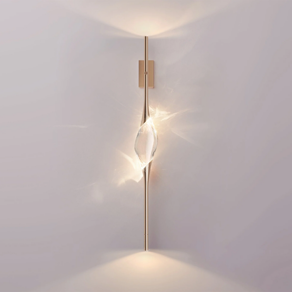 Riviko Aura Linear Crystal Wall Sconce - Background Shot