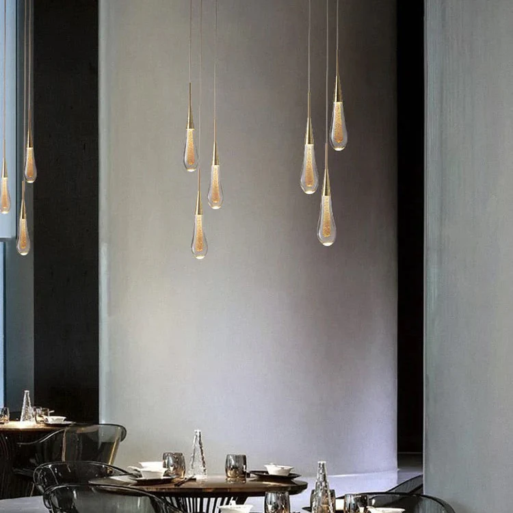Soltaire Raindrop 3-Light Pendant