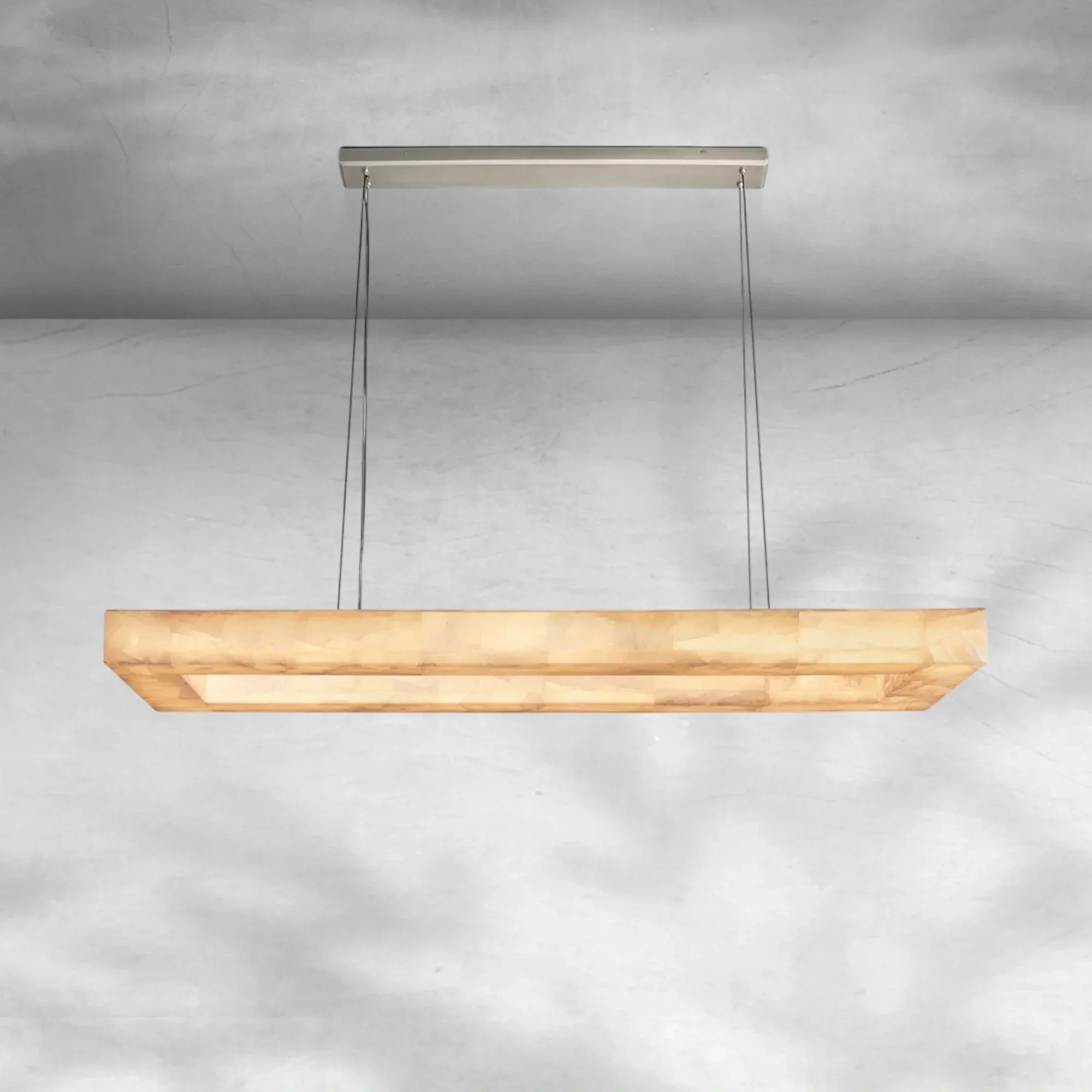 Riora Rectangular Calcite Chandelier 54"72"