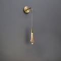 Raindrop Glass Solitaire Crystal Elegance Wall Sconce