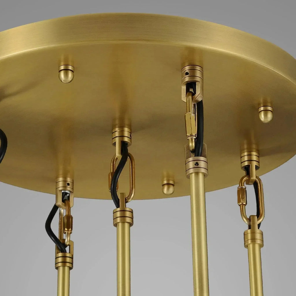 Soltaire Raindrop Round Chandelier 5 Lights 14"D