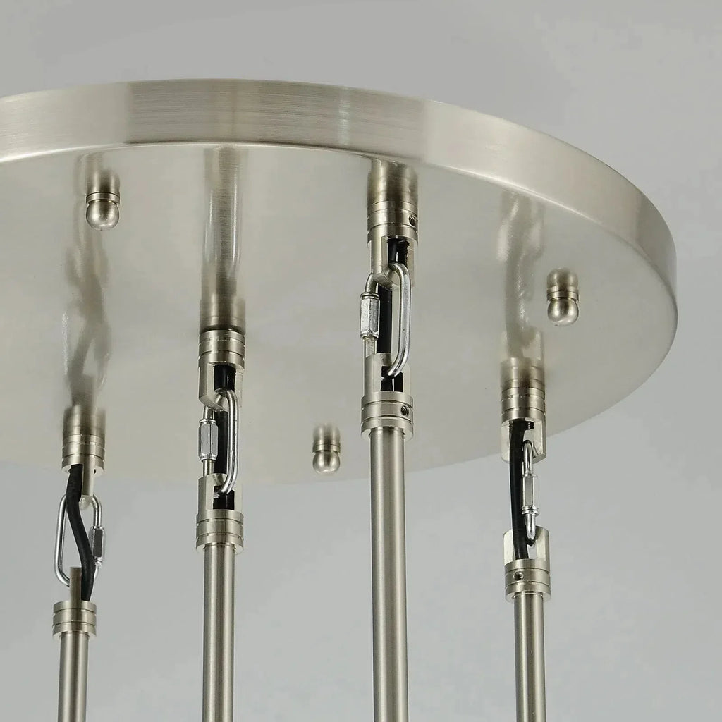 Soltaire Raindrop Round Chandelier 5 Lights 14"D