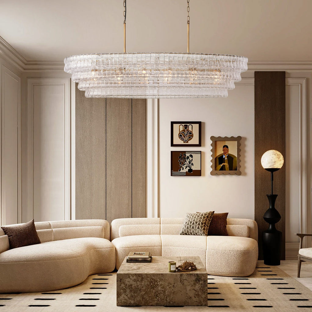 Ghiaccio Oval Chandelier