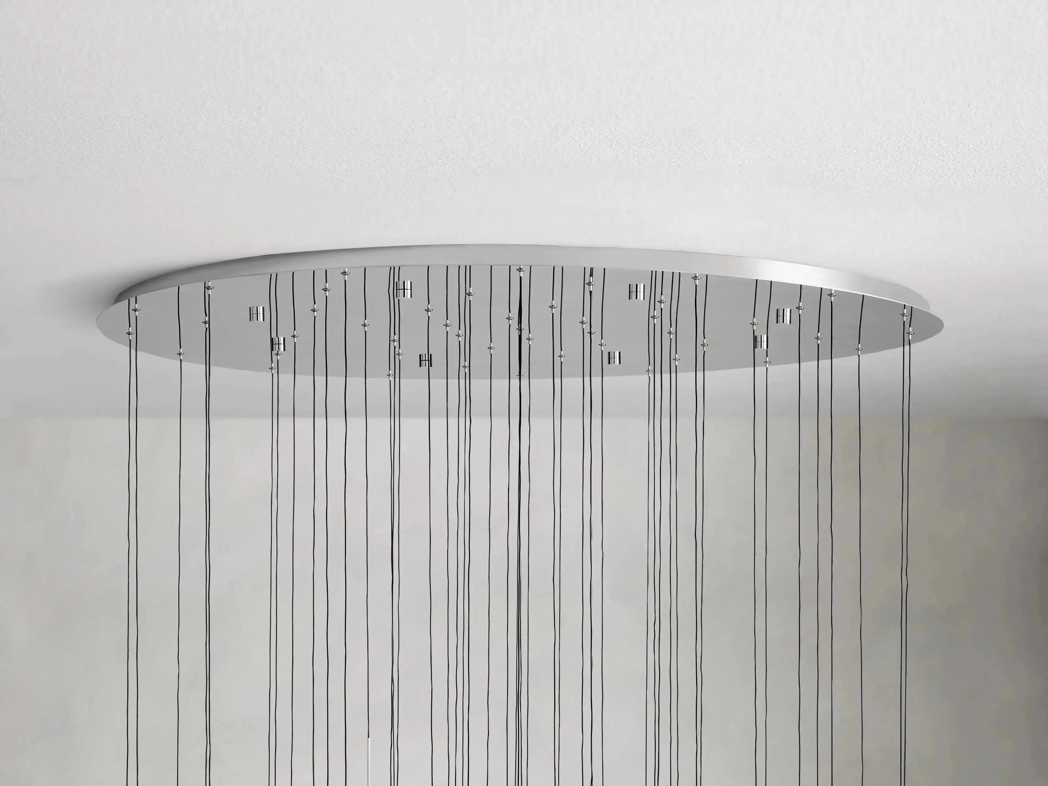 Soltaire Raindrop Round Chandelier 58"W