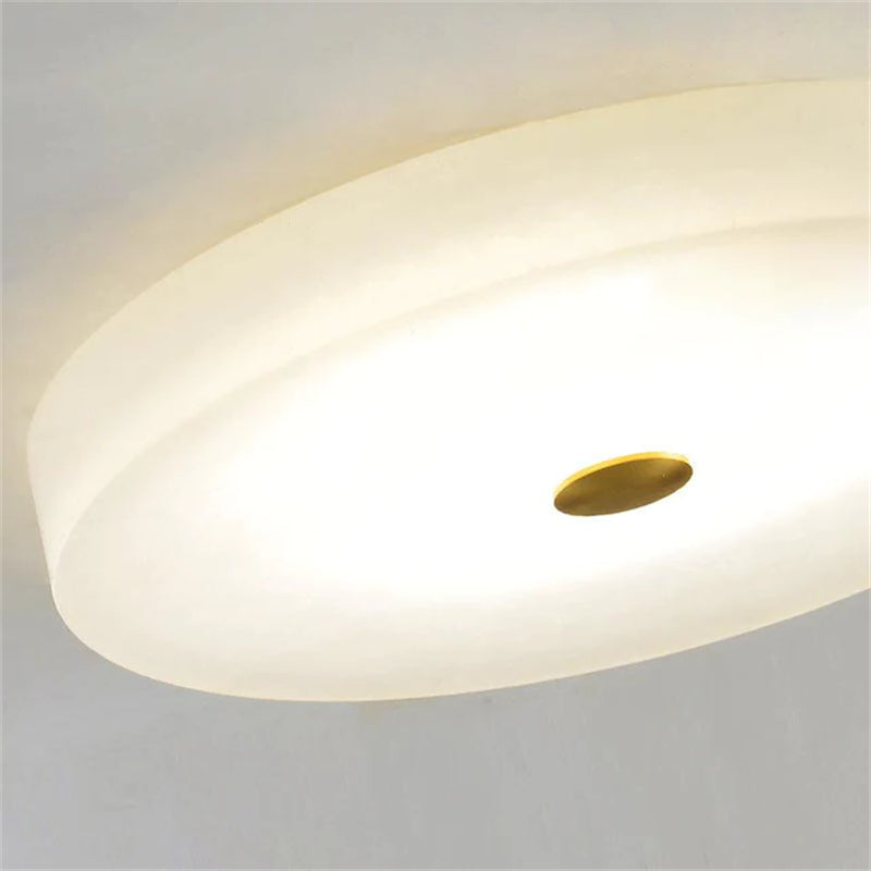 Kevin Apollo Modern Round Alabaster Flush Mounted chandelier Flush Mount Riviko