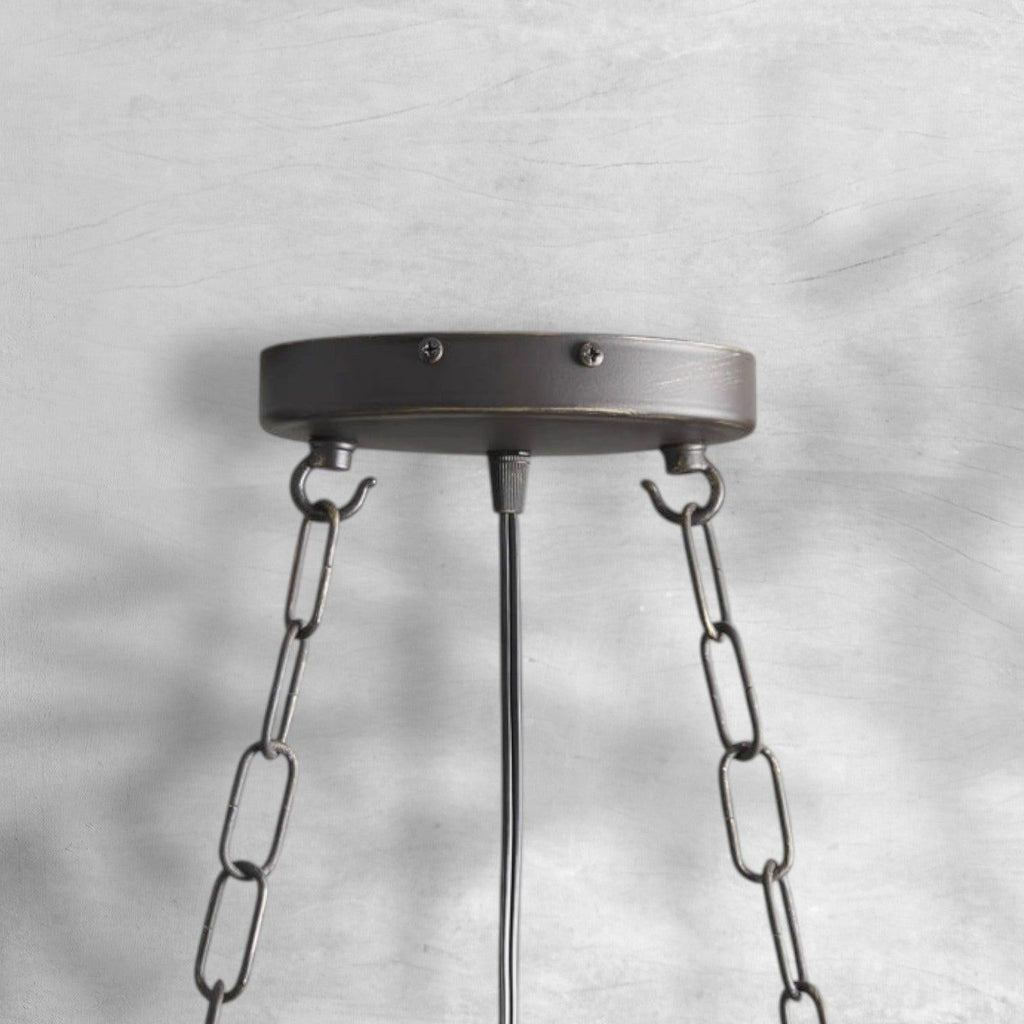 La Cage Rectangular Chandelier 7 Light
