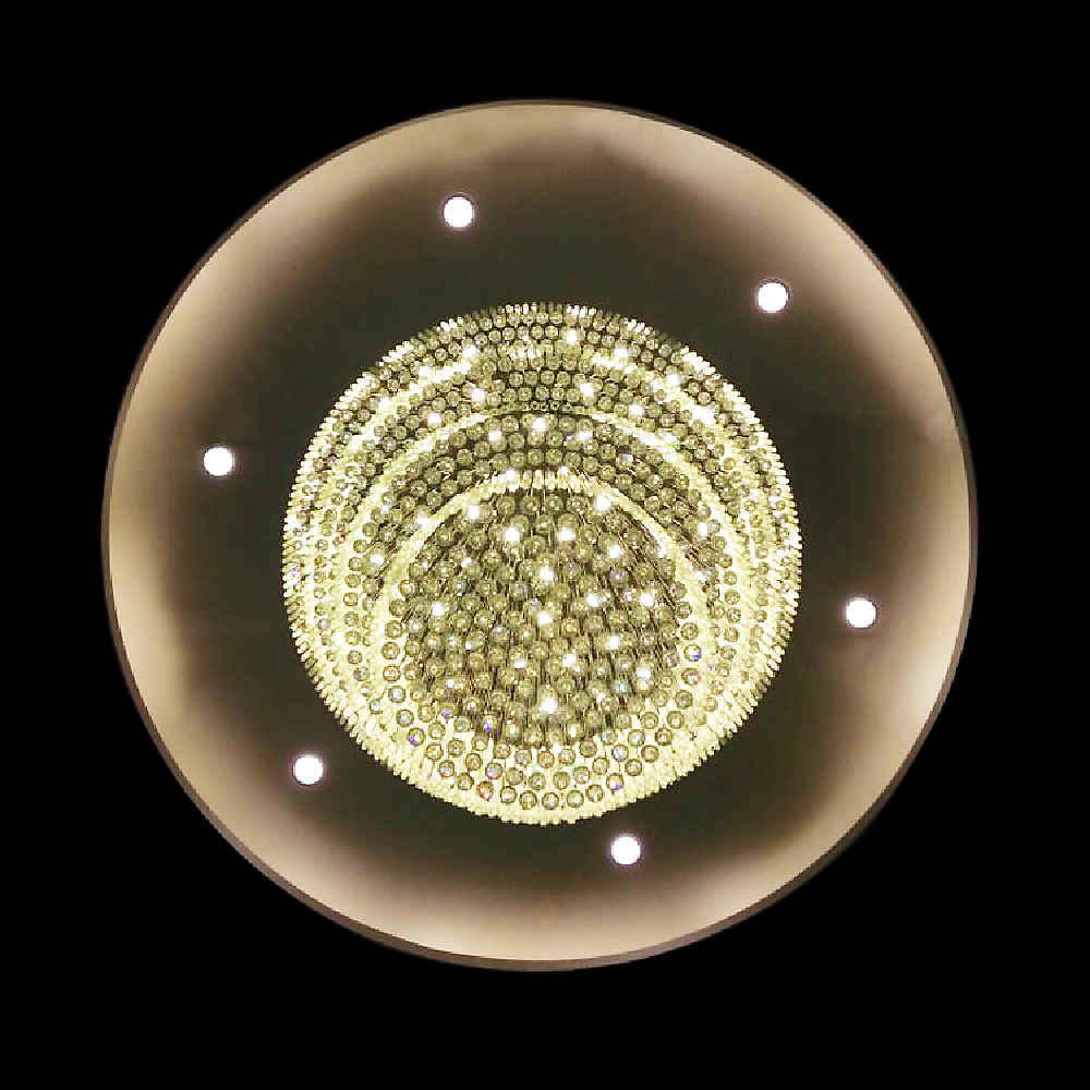 Large long crystal chandelier