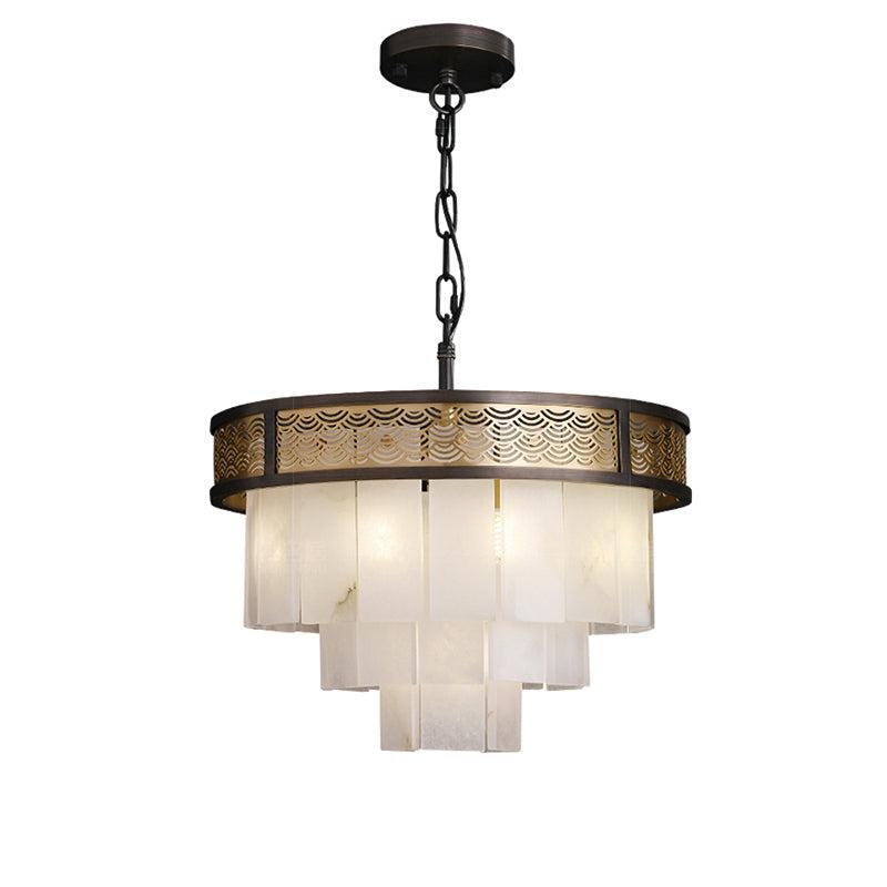 Marble Alabaster Lorry Multi-layer Classic Chandelier - Riviko