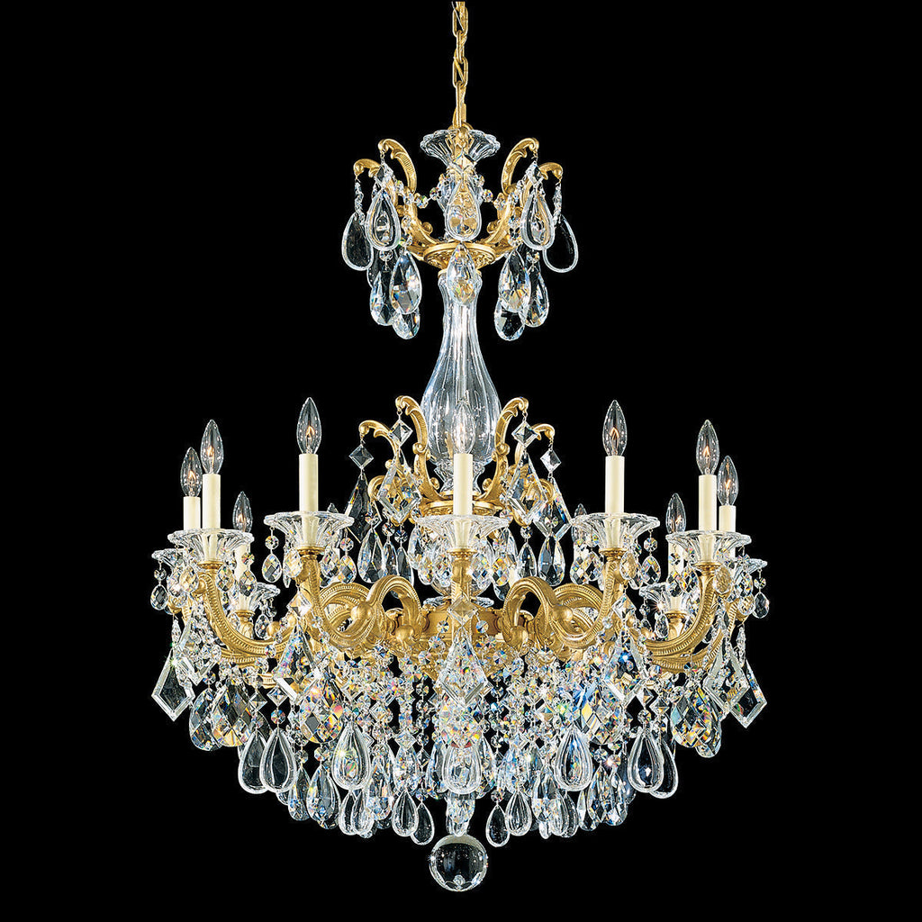 Riviko Regal Bloom Rococo Chandelier - grand American estate foyer