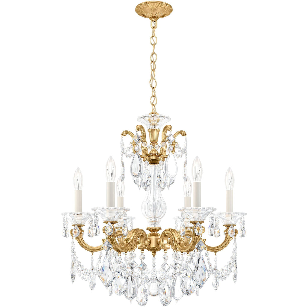 Riviko Heirloom Gold Rococo Grand Chandelier 23" - Background Shot