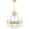 Riviko Heirloom Gold Rococo Grand Chandelier 23" - Background Shot