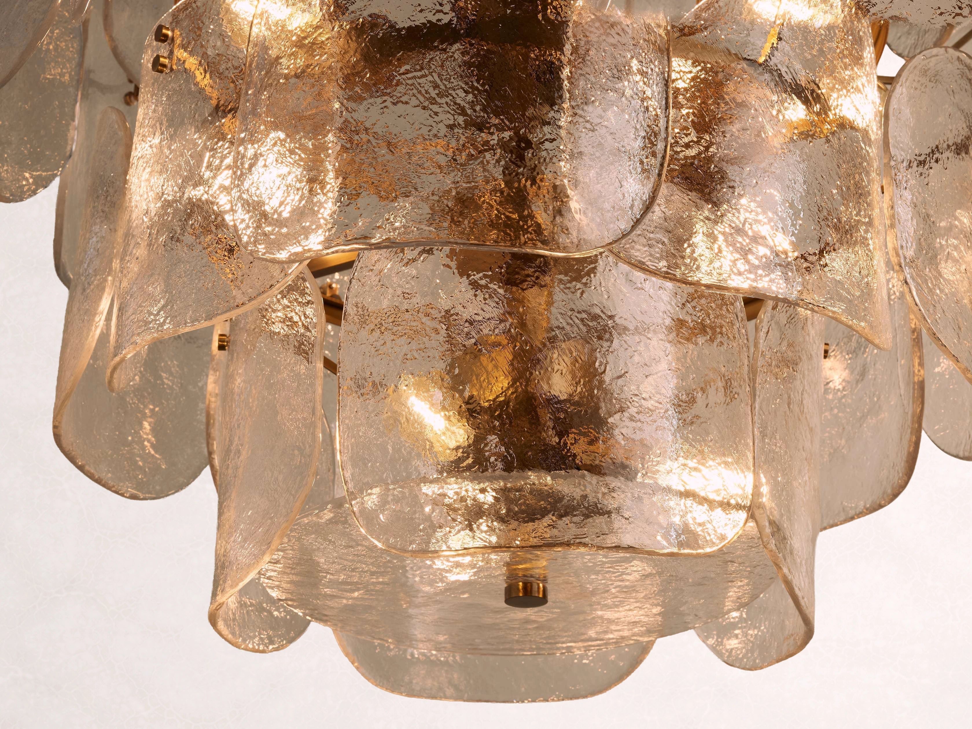 Blaire Round Glass Chandelier 32''D