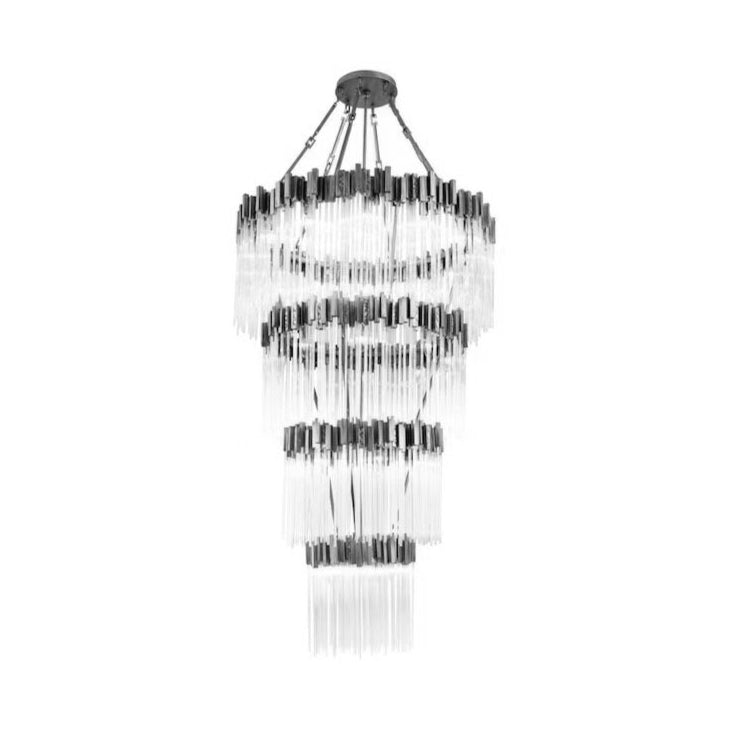 Riviko Grand Radiance Multi-Tiered Round Chandelier - Background Shot