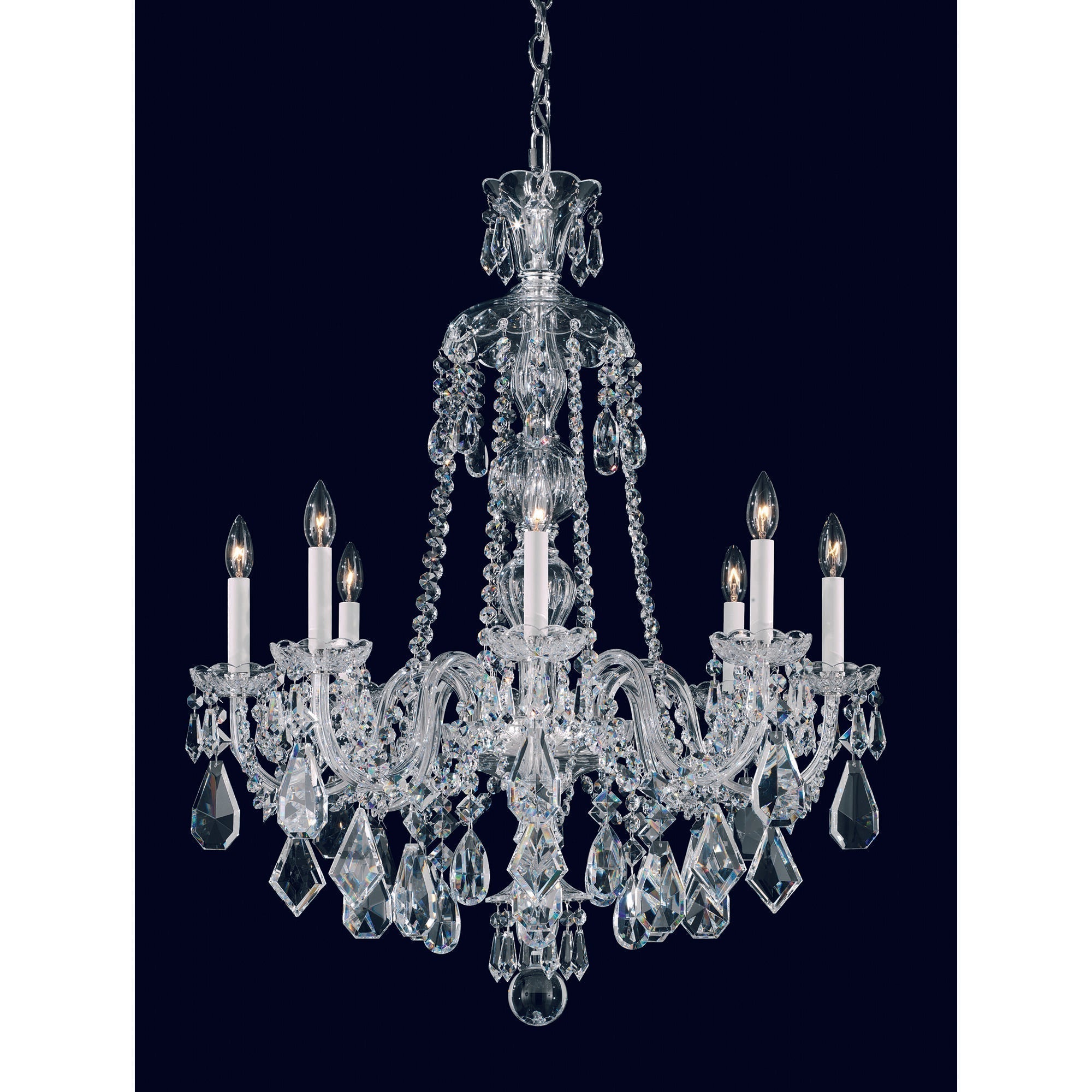 Riviko Regal Grandeur 8-Light Chandelier - Background Shot