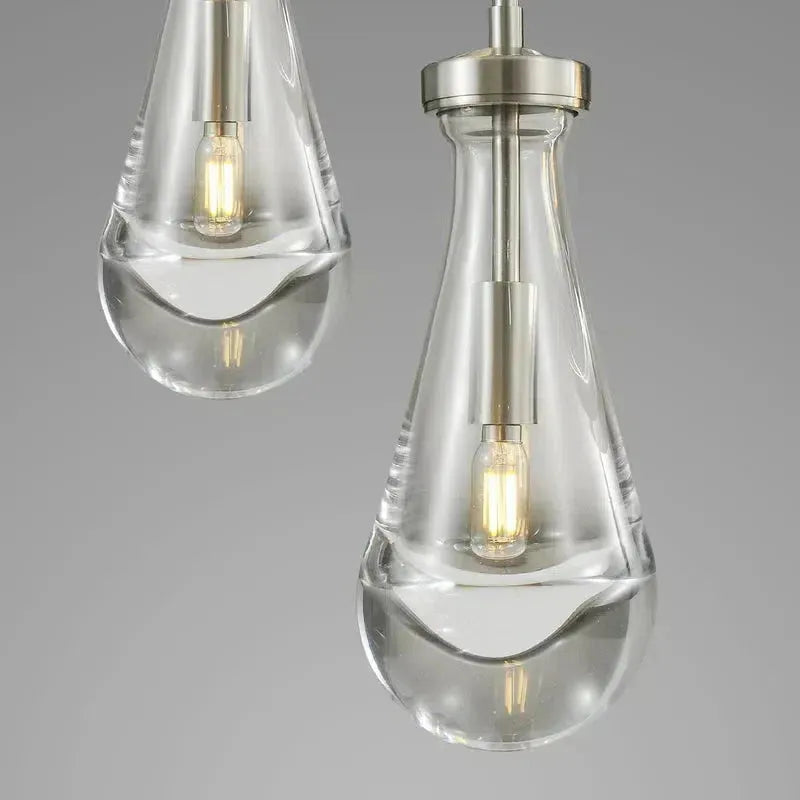Soltaire Raindrop Linear Chandelier 5-Light 36"