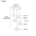 Extra Large Nordic Minimalist Glass Cloud Decorative Chandelier for Stairs/Living Room/High-ceiling Room