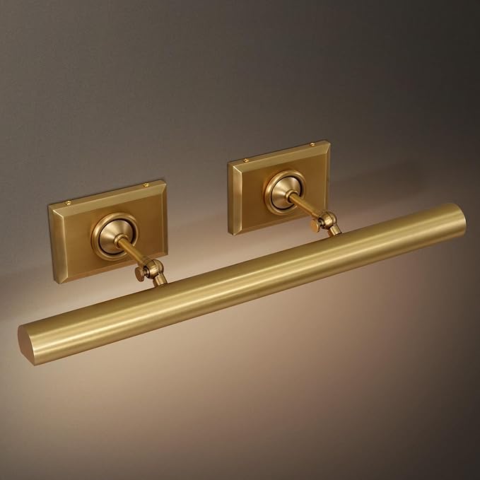 Riviko Gallery Refined Brass Picture Light - Background Shot