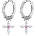 925 Sterling Silver Plated Hoop Earrings