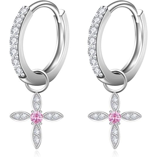 925 Sterling Silver Plated Hoop Earrings