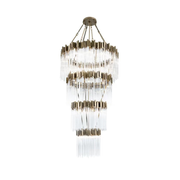 Riviko Grand Radiance Multi-Tiered Round Chandelier - Background Shot