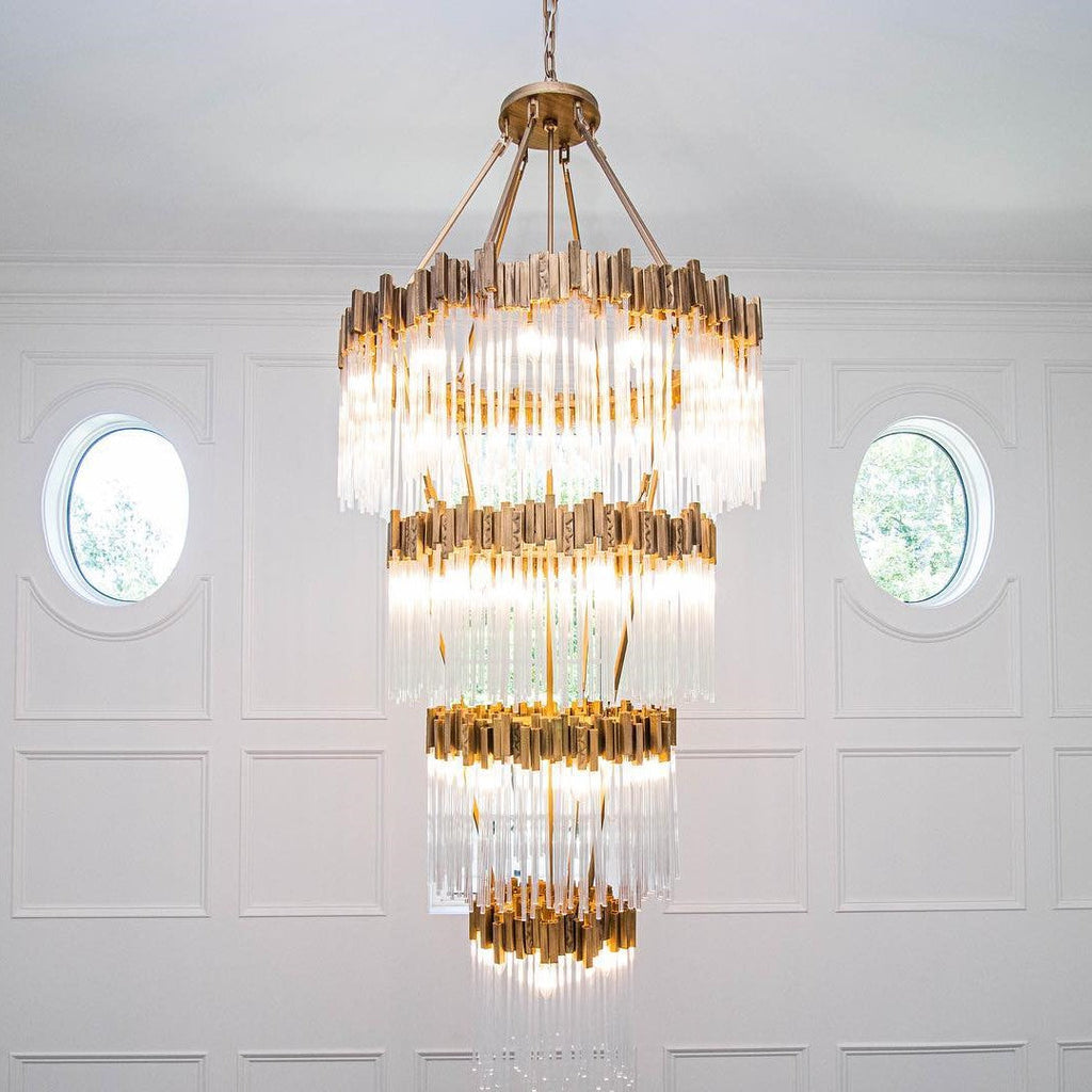 Riviko Grand Radiance Multi-Tiered Round Chandelier - Background Shot