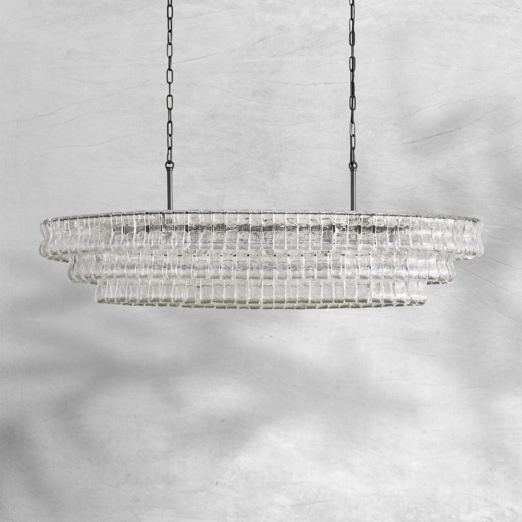 Ghiaccio Oval Chandelier