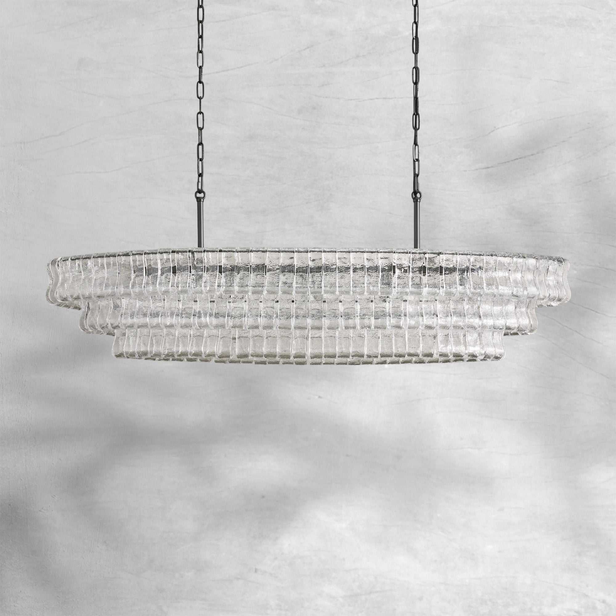 Ghiaccio Oval Chandelier