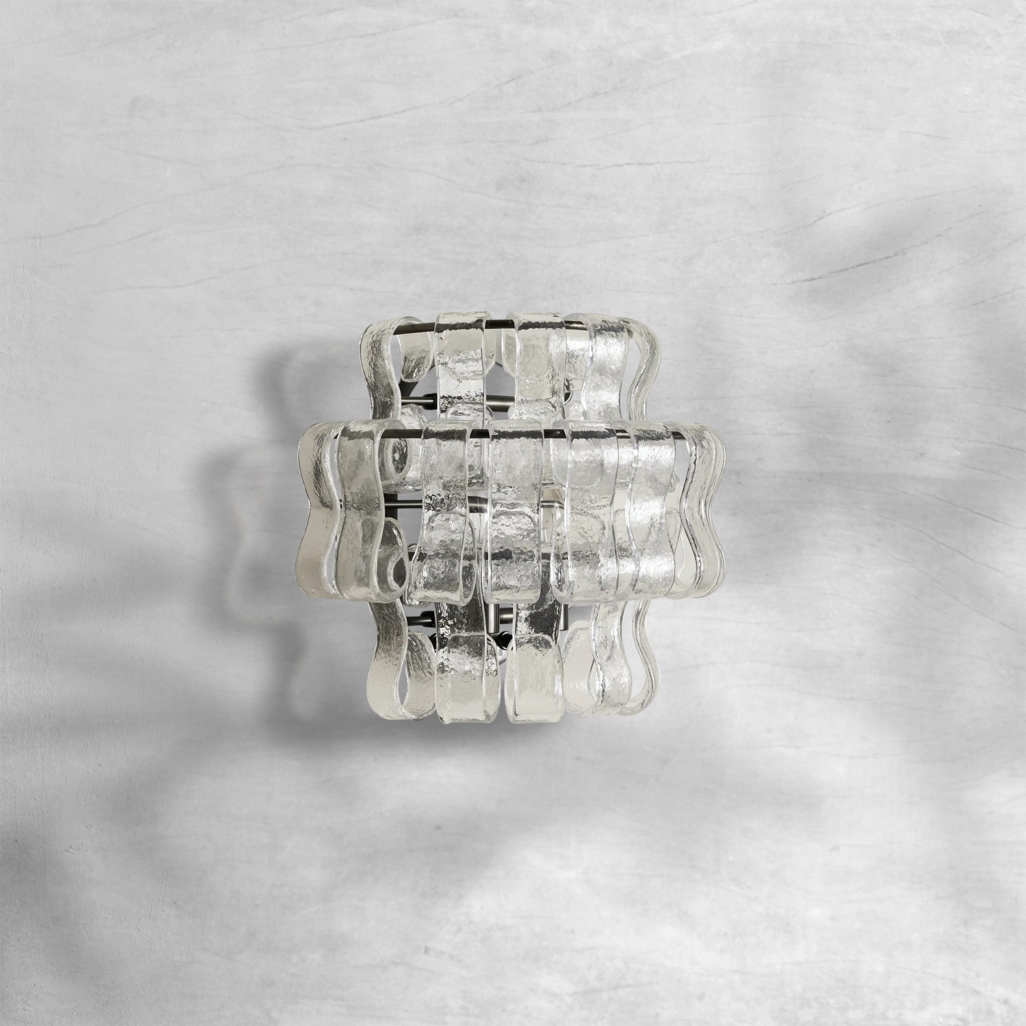 Riviko Lumina Sculpted Glass Wall Sconce - Background Shot