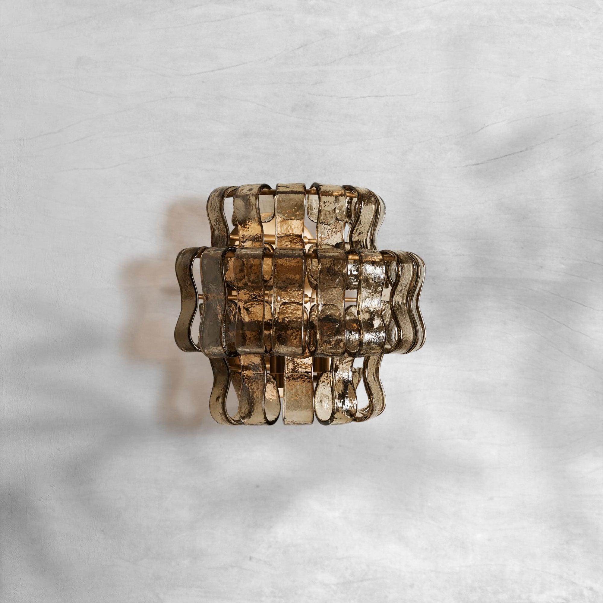 Riviko Lumina Sculpted Glass Wall Sconce - Background Shot