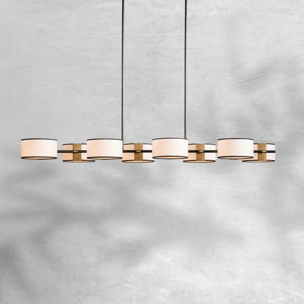 Daphne Fabric Linear Chandelier 62''72''
