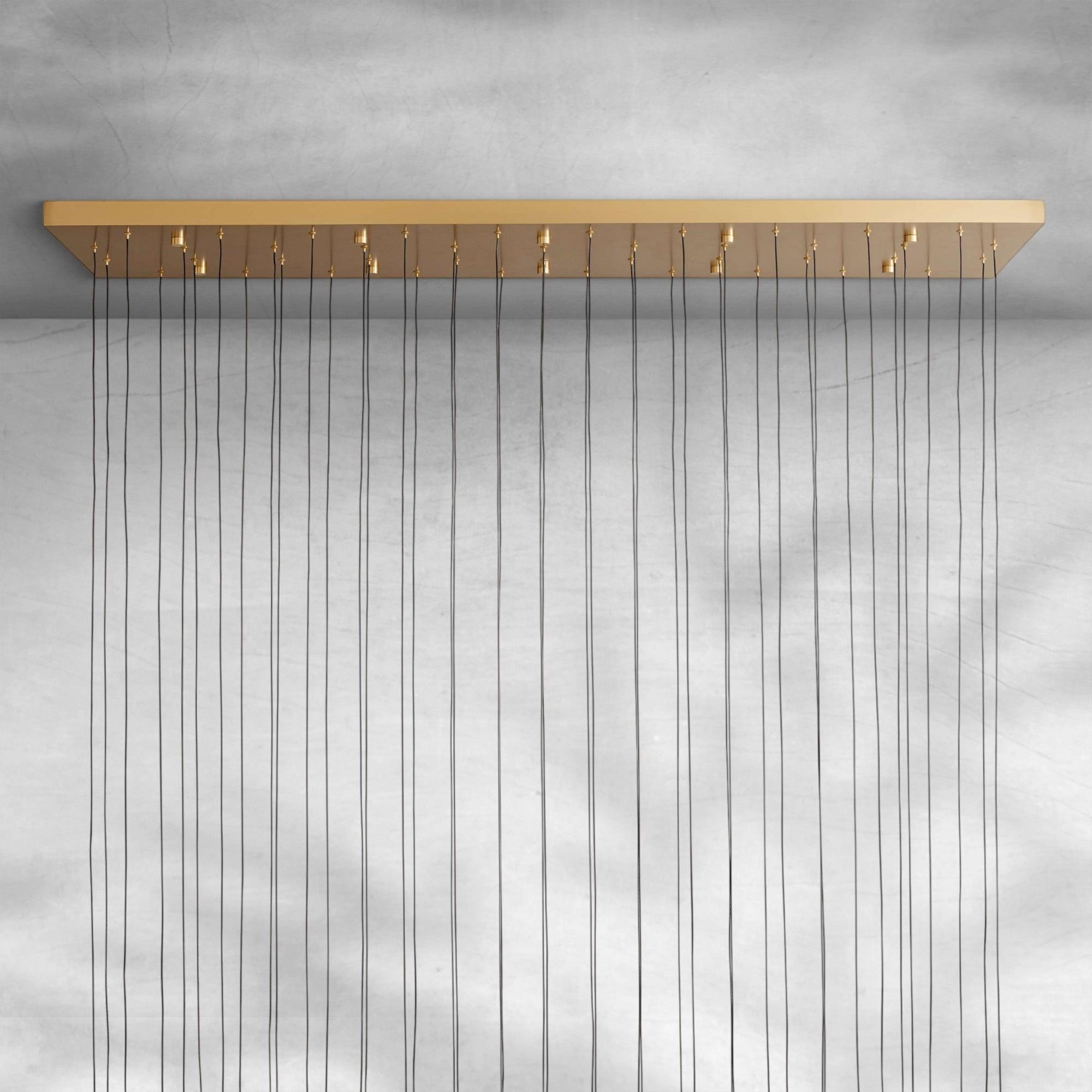 Raindrop Soltaire Linear Chandelier